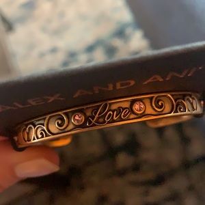 Alex and Ani Love Cuff Bracelet NWT